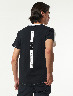 Camiseta Estampado Posterior Blanco / Negro