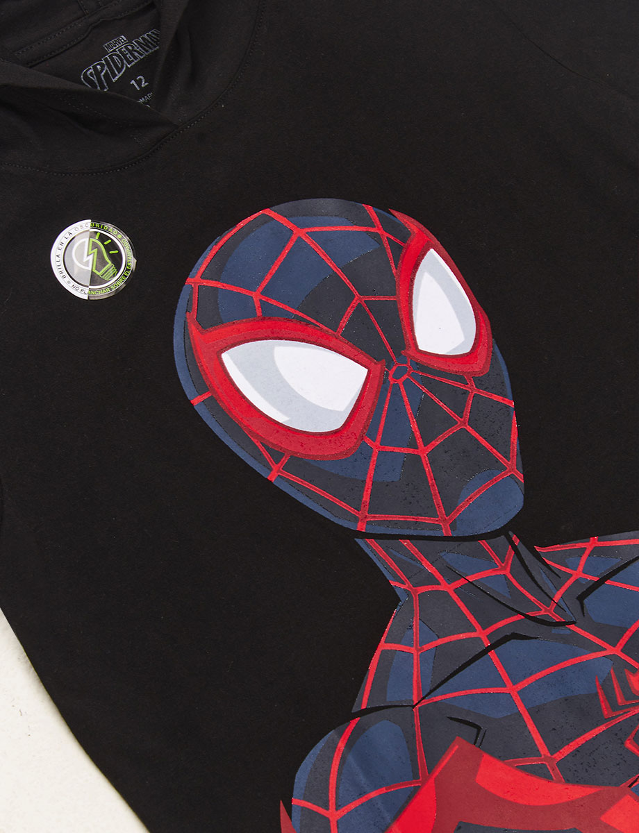 Camiseta Spiderman Negro