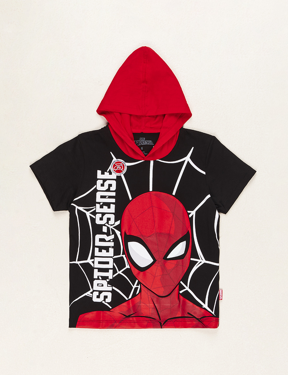 Camiseta Esc Spiderman Negro