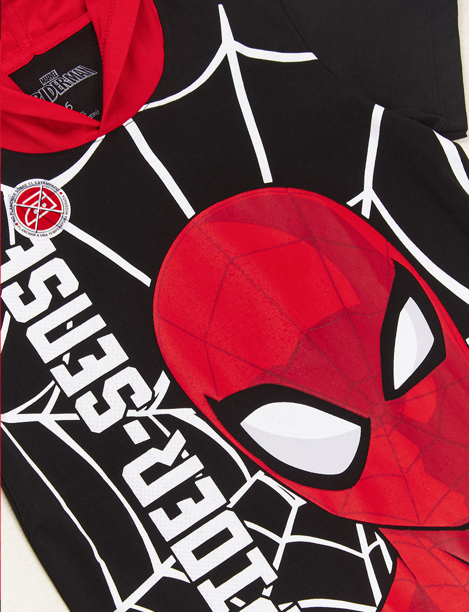 Camiseta Esc Spiderman Negro