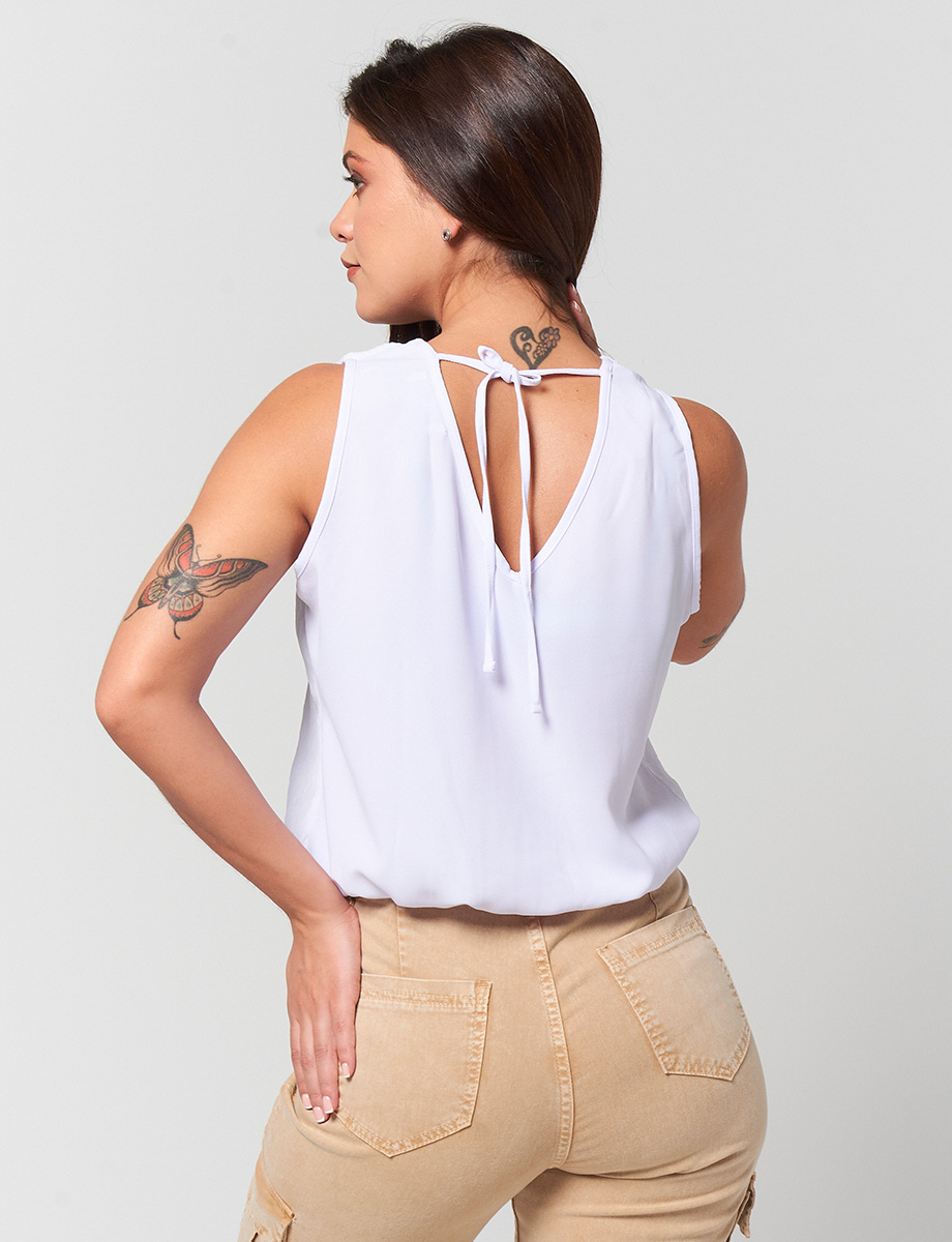 Top Cruzado Blanco
