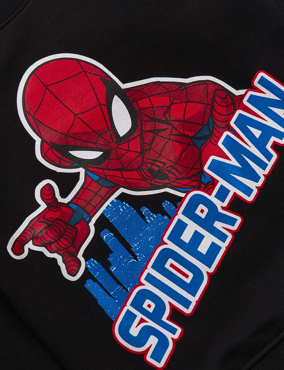 Buzo Pre Spiderman Negro