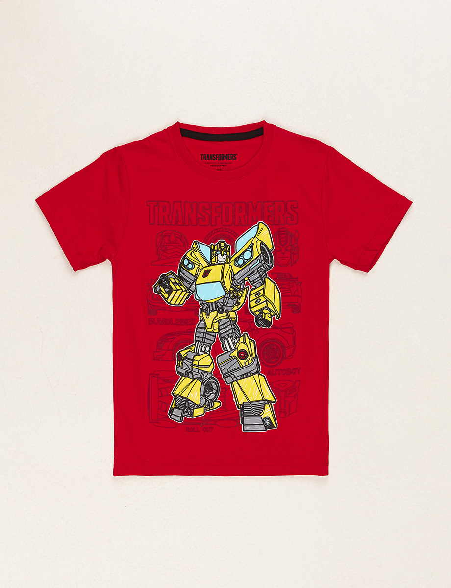 Camiseta Esc Transformer Rojo