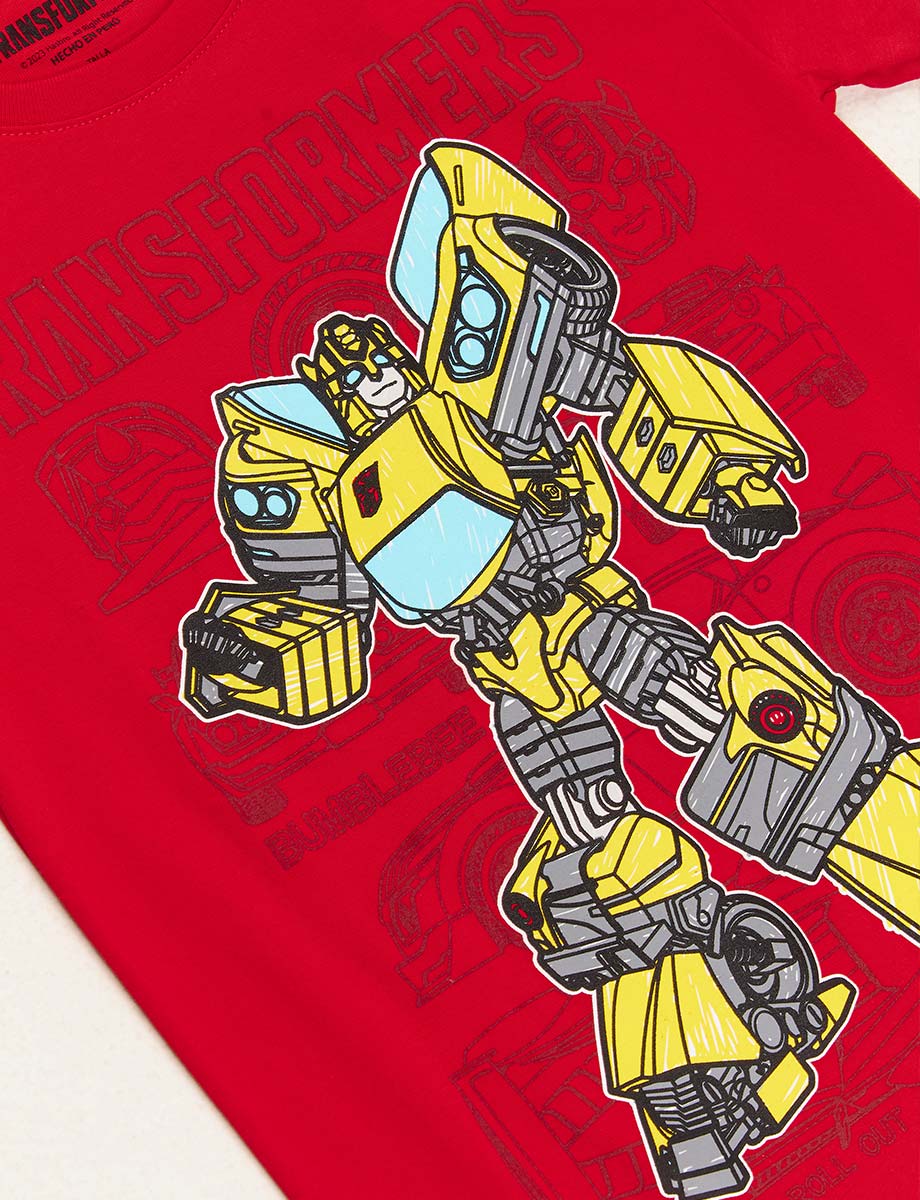 Camiseta Esc Transformer Rojo