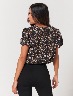 Blusa Floreada Negra
