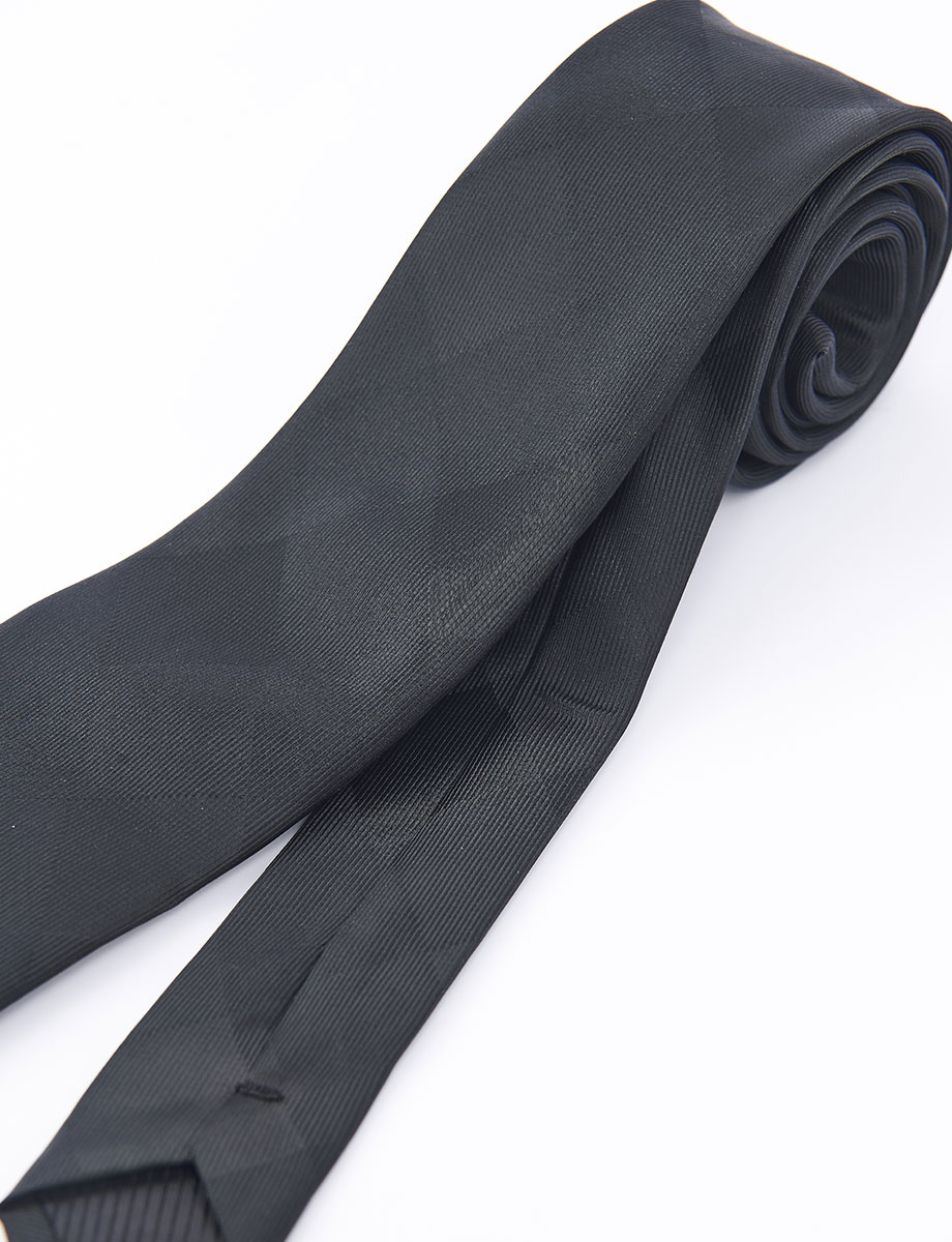 Corbata Cuadros Negro