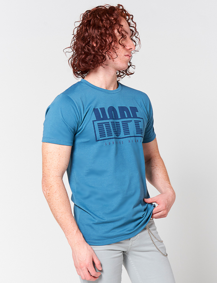 Camiseta Hope Azul Claro
