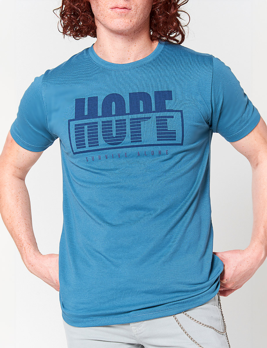Camiseta Hope Azul Claro