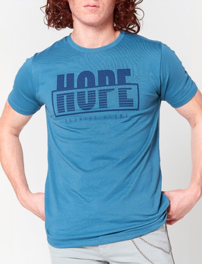 Camiseta Hope Azul Claro