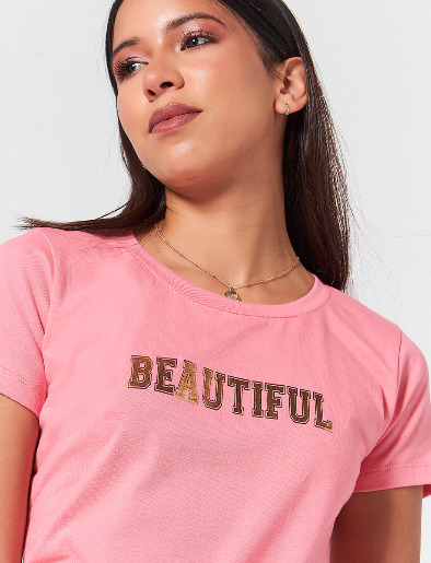 Camiseta Beautiful Coral