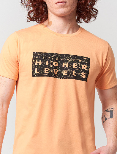Camiseta Estampado Naranja