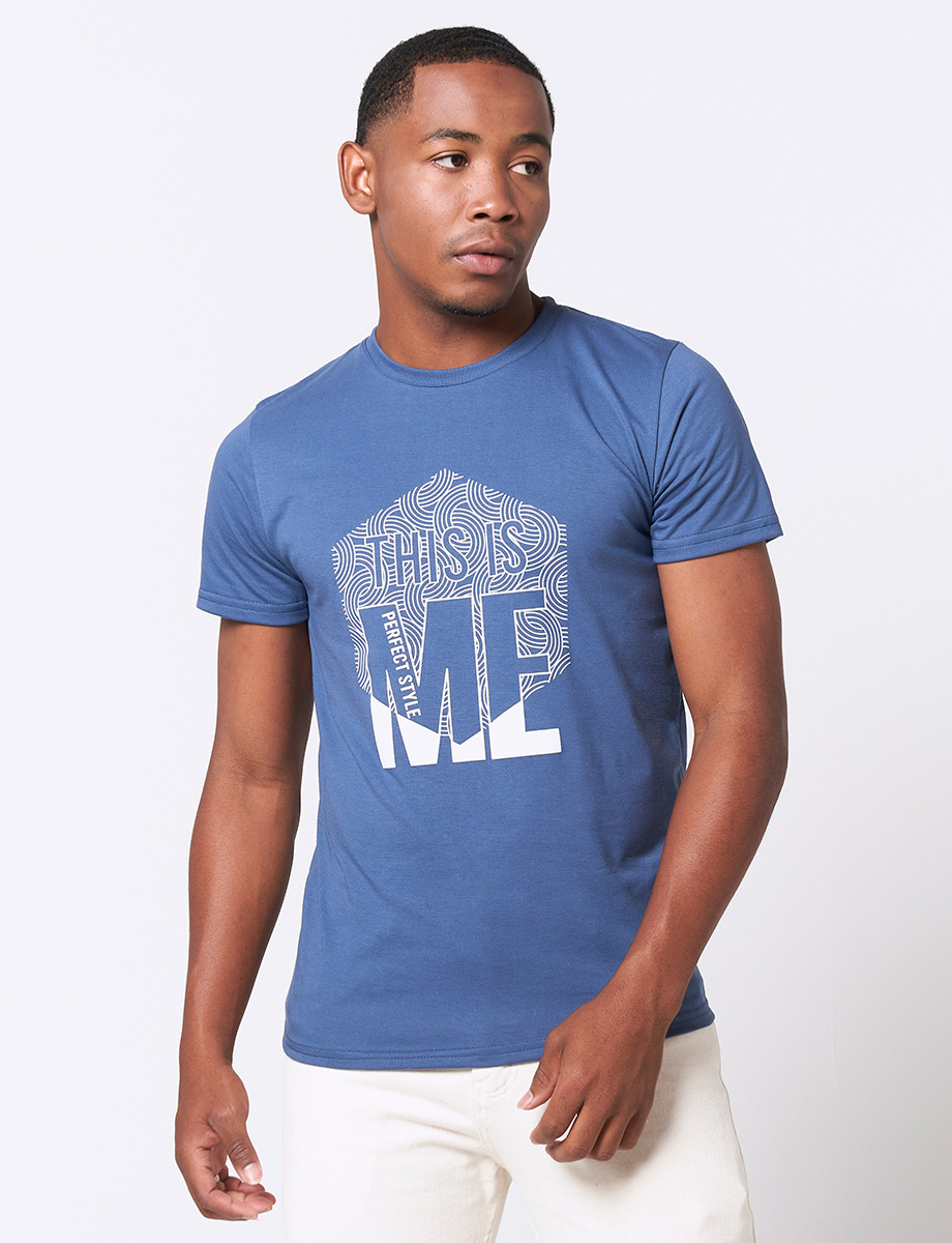 Camiseta This is me Azul piedra