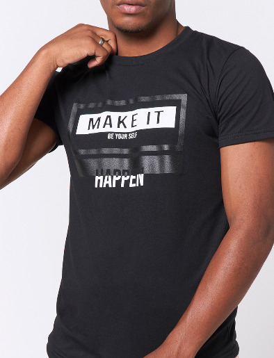 Camiseta Make it Happen Negro