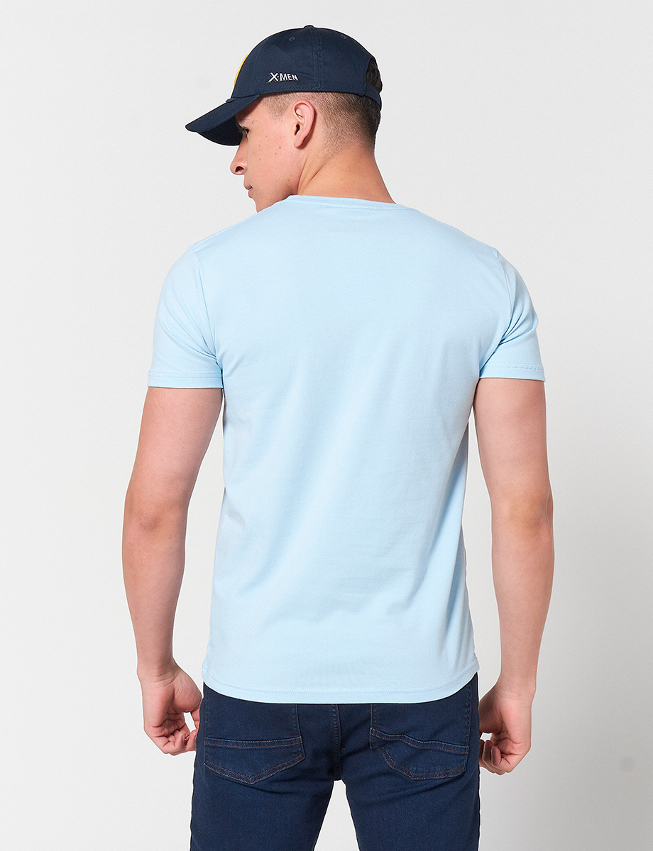 Camiseta Básica Celeste