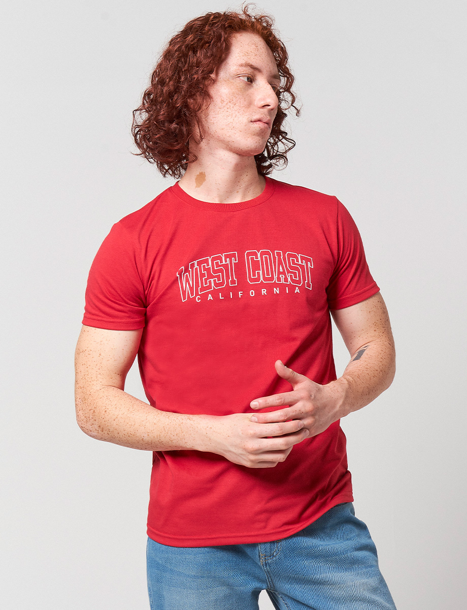 Camiseta West Coast Rojo