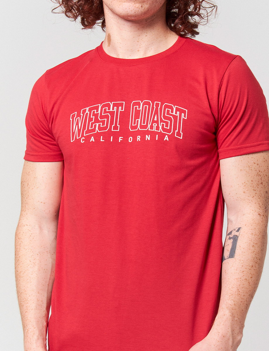 Camiseta West Coast Rojo