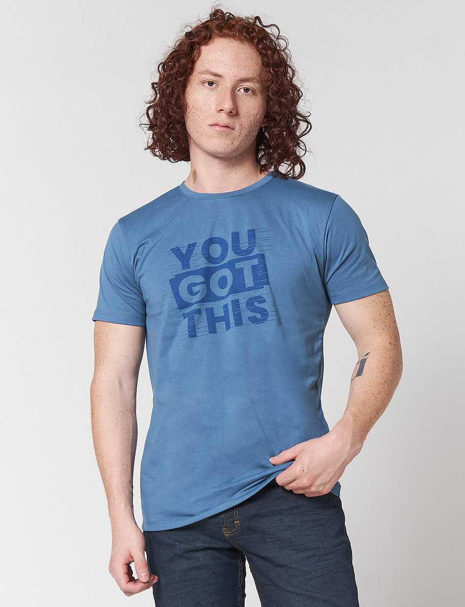 Camiseta You Got This Azul Piedra