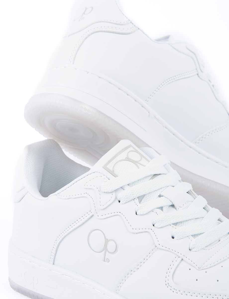 Zapato Caña Baja con Cordones Blanco | OP