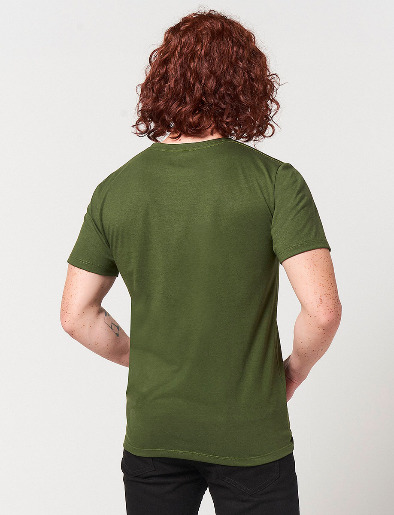 Camiseta Estampada Verde Militar