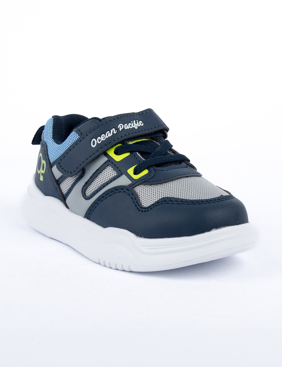 Sneaker Cordones y Velcro Azul | OP