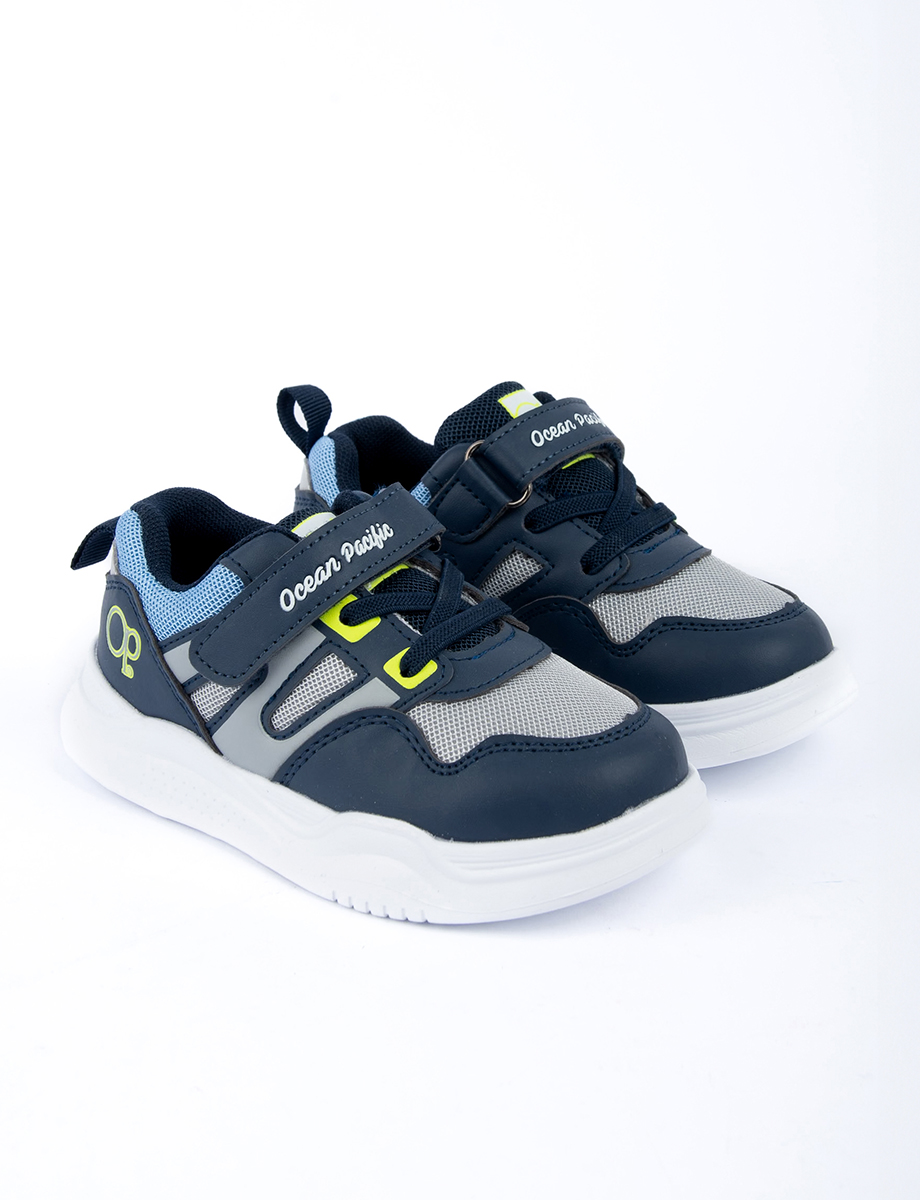 Sneaker Cordones y Velcro Azul | OP