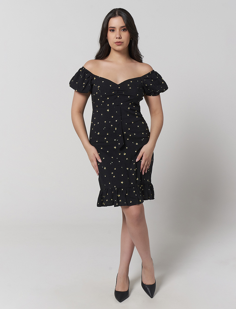 Vestido Campesino Negro