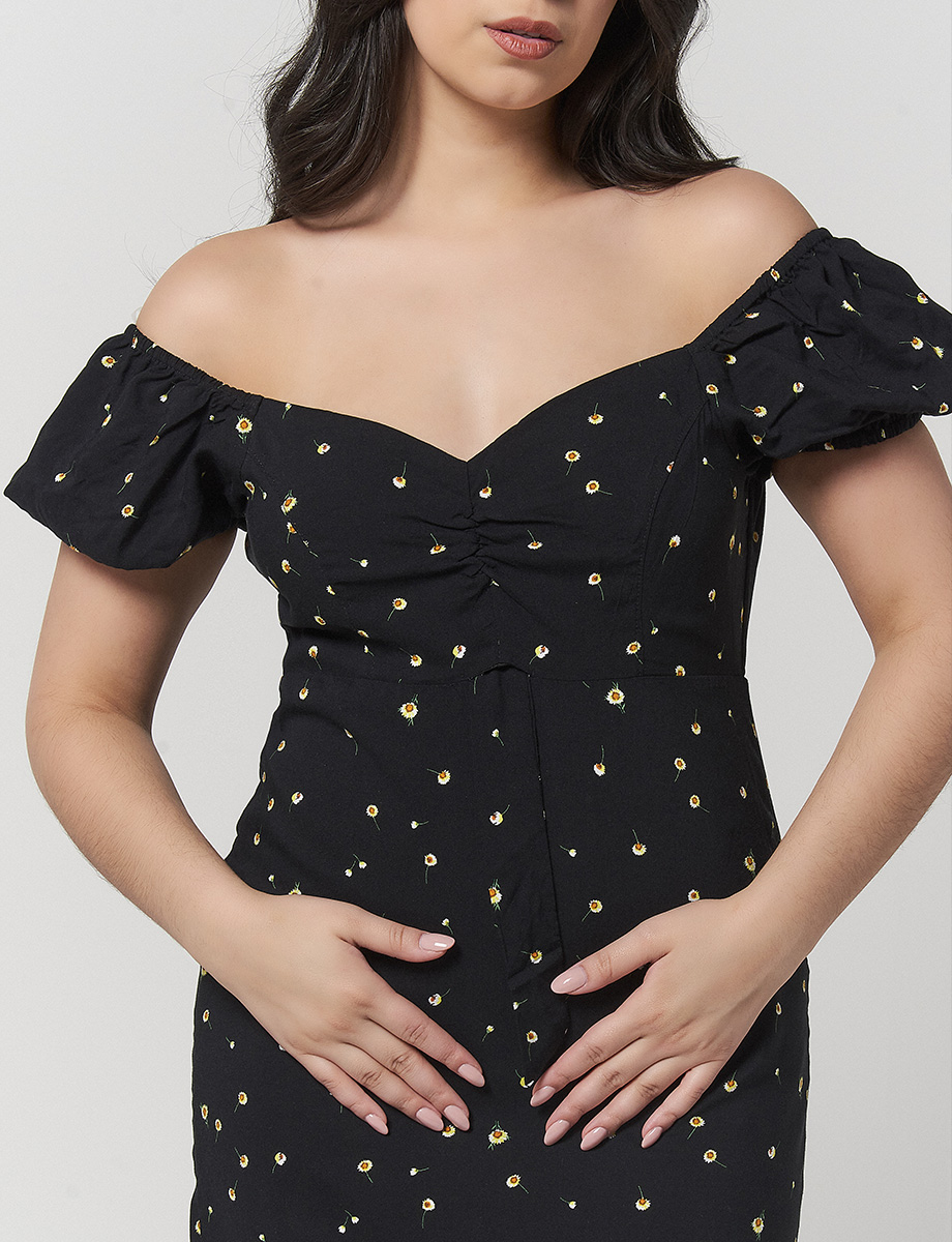 Vestido Campesino Negro