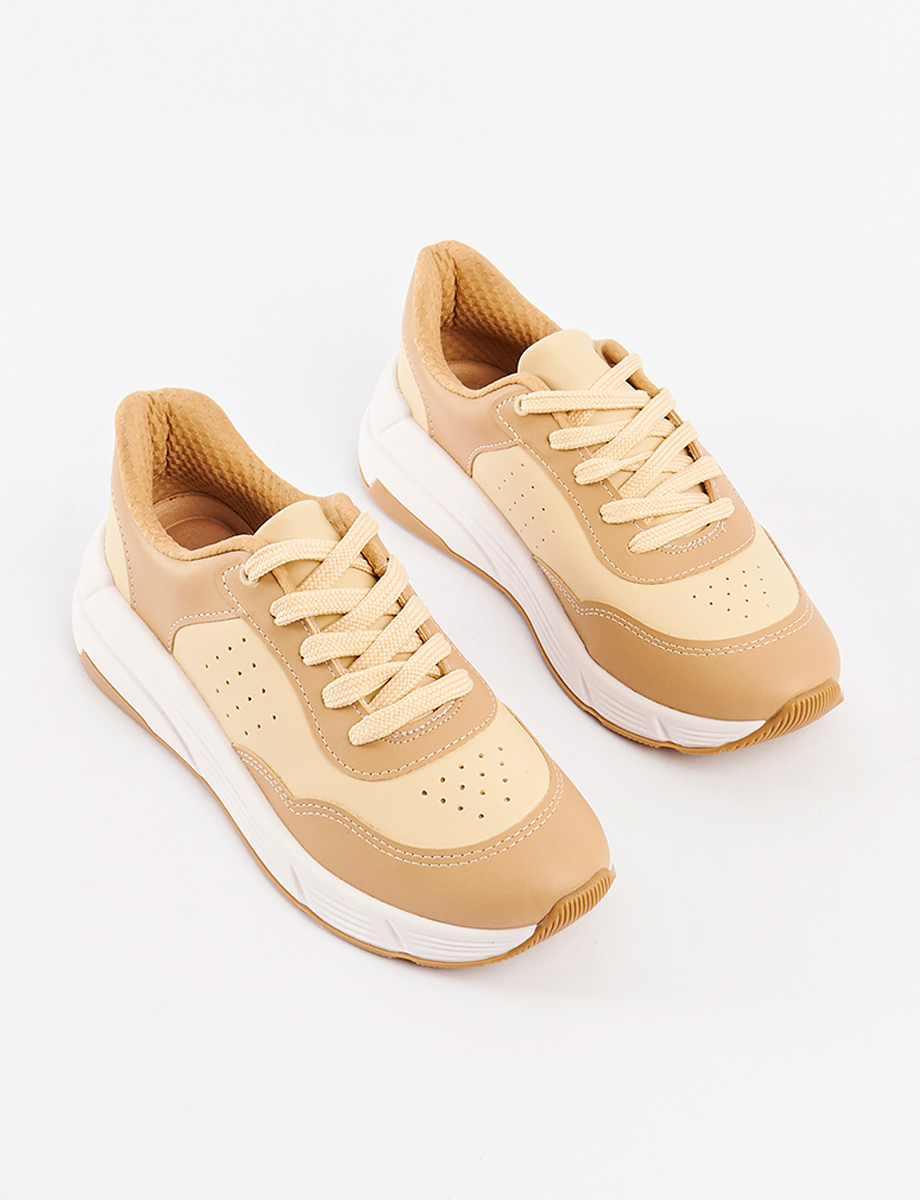 Sneakers Chica Crema