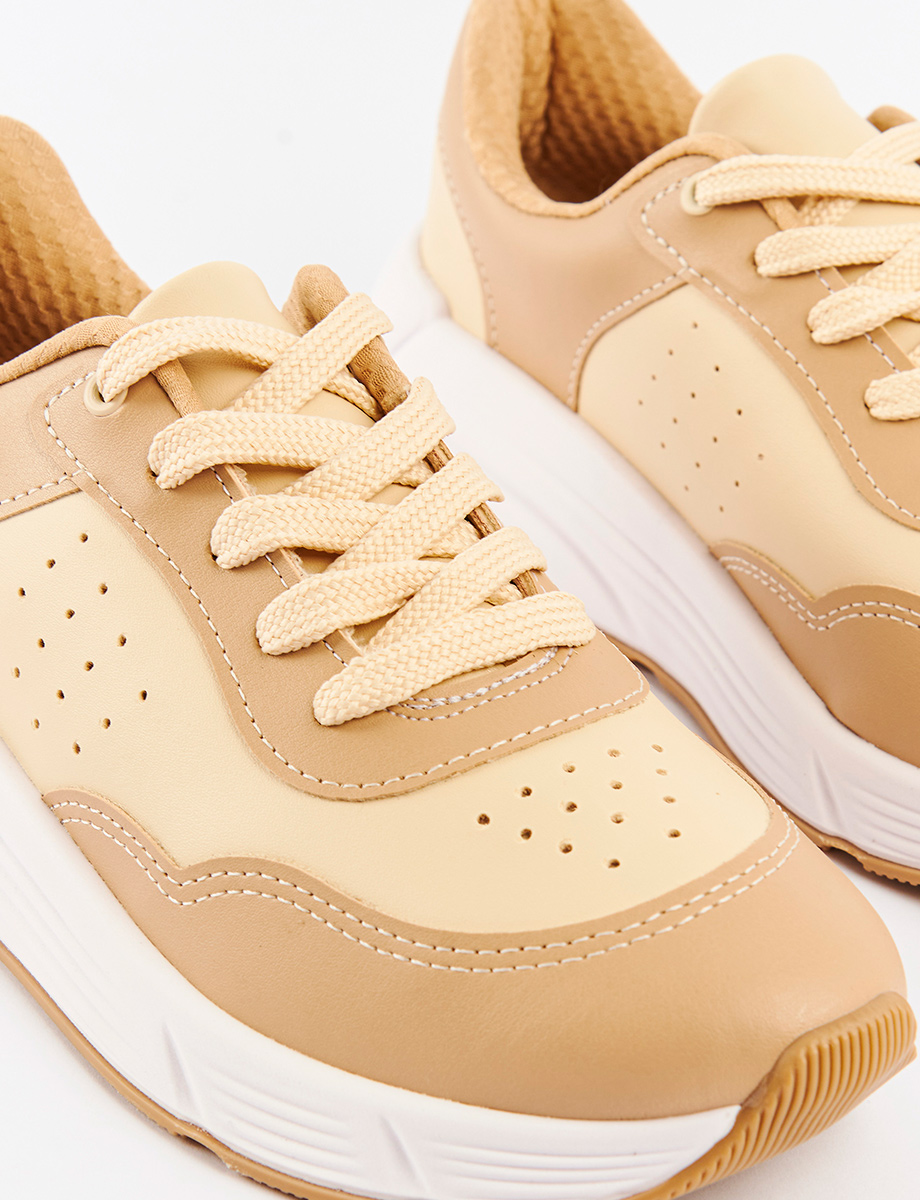 Sneakers Chica Crema