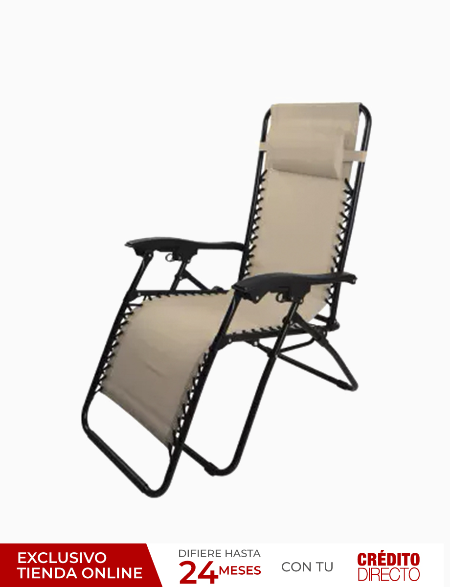 Silla Relax con Estructura Metálica para Exteriores | Home& Living