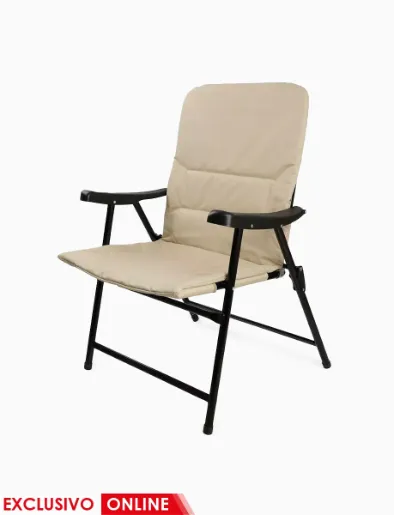 <em class="search-results-highlight">Silla</em> Fold con Estructura Metálica Beige