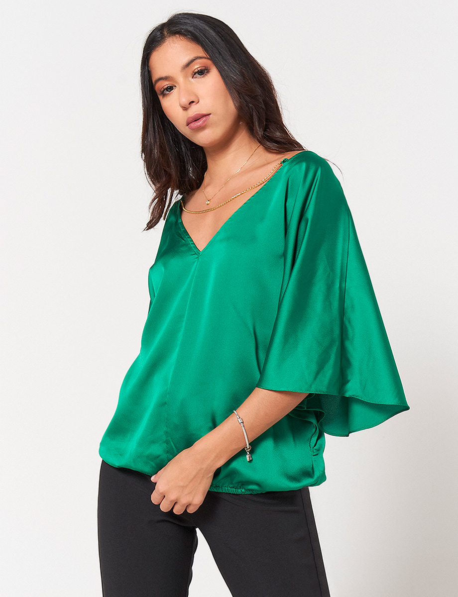 Blusa Verde Clásica