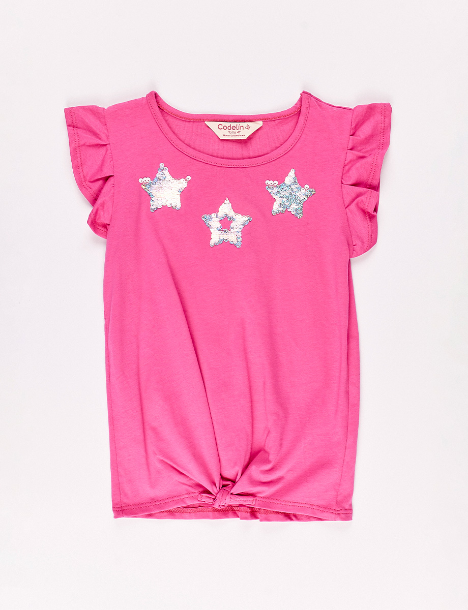Camiseta Estrella Fucsia