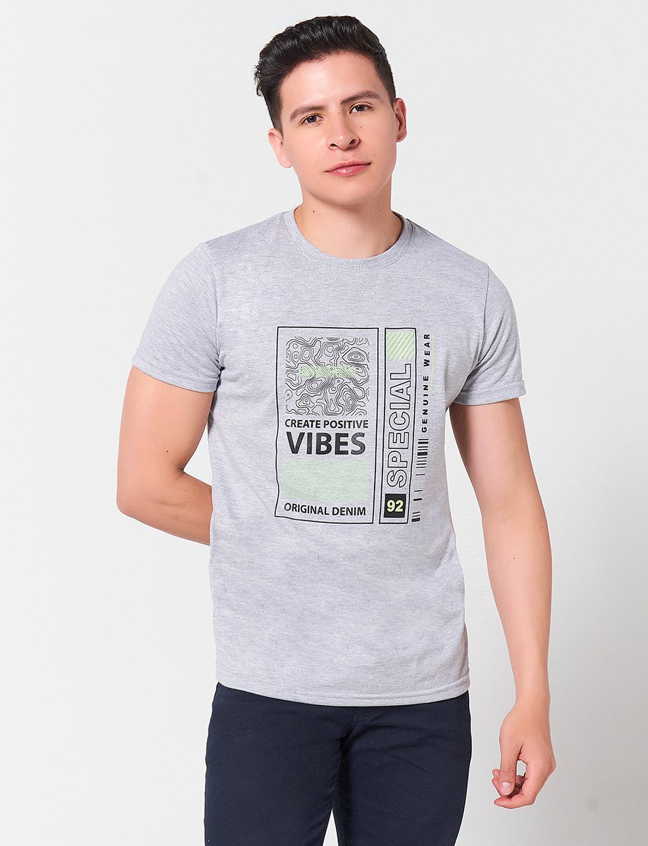 Camiseta Vibes Gris