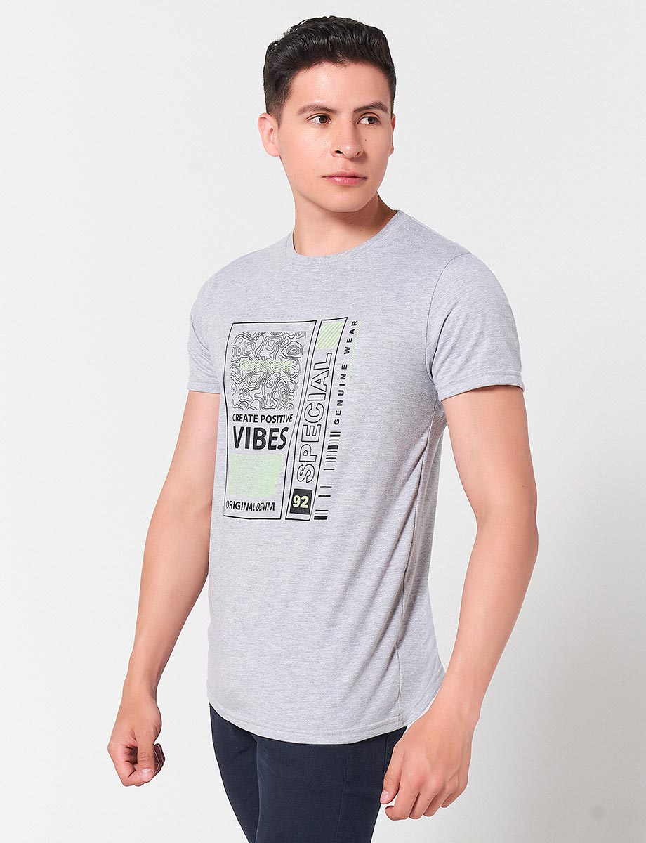 Camiseta Vibes Gris