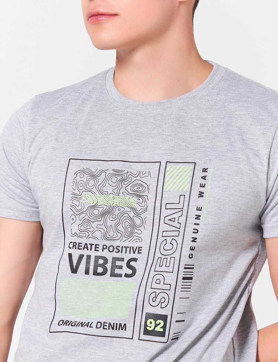 Camiseta Vibes Gris