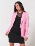 Blazer Botones Rosado