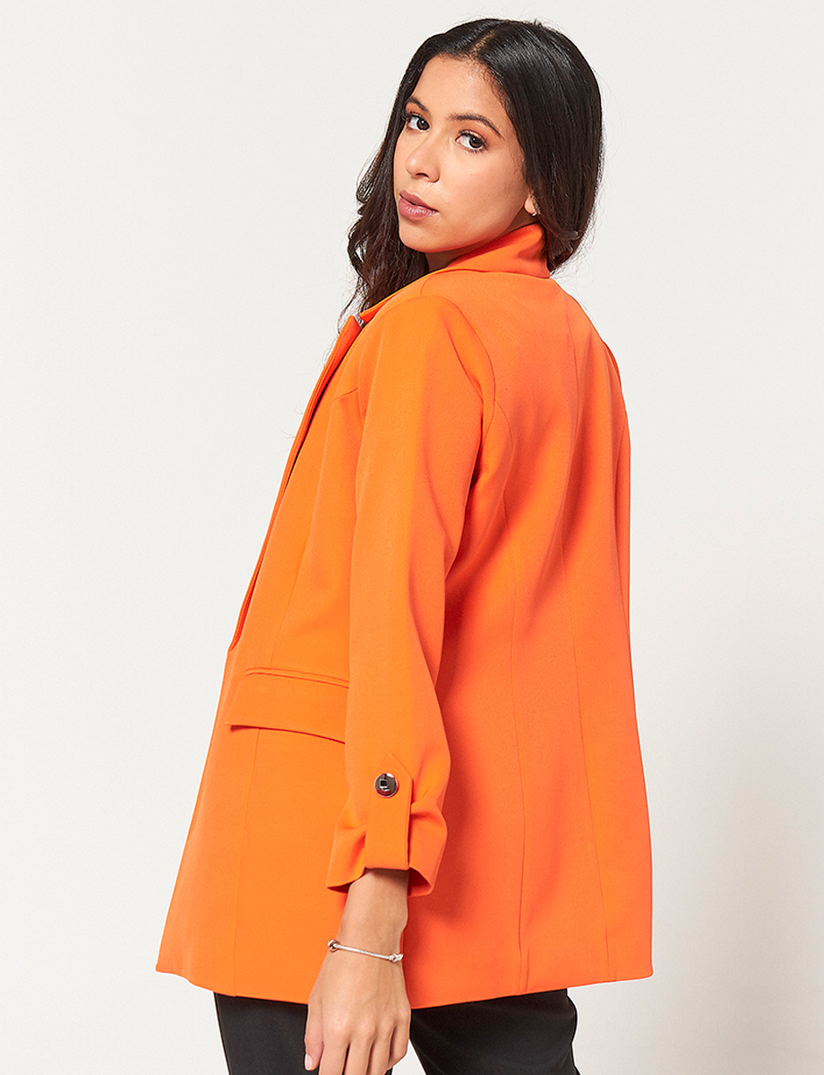 Blazer Naranja Largo