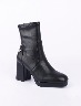 Bota Taco cuadrado Negro
