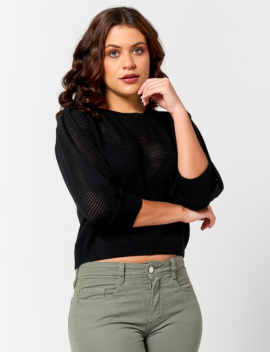 Sweater Tejido Negro