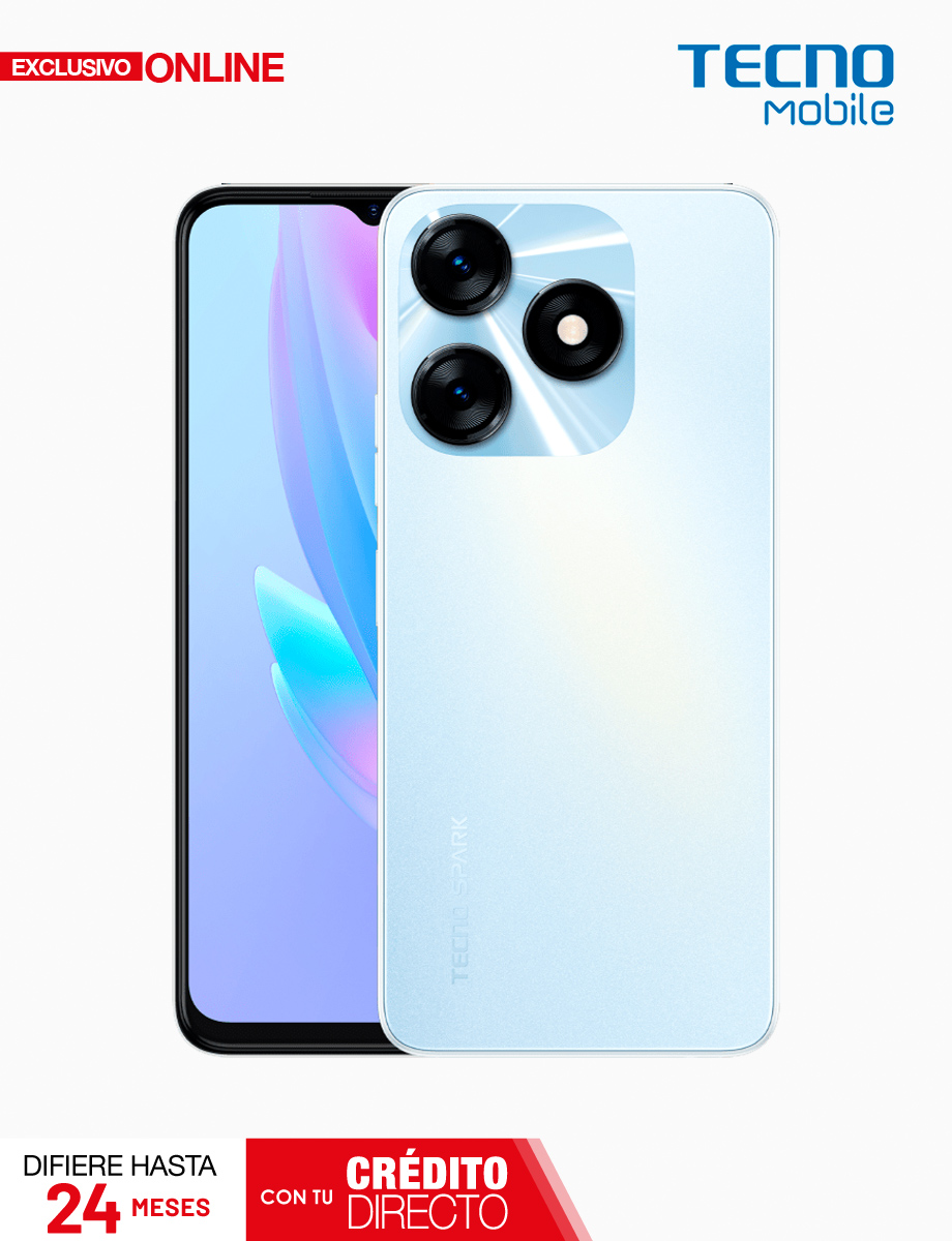 Celular Spark 10 K15Q Memoria 128GB Blanco | Tecno