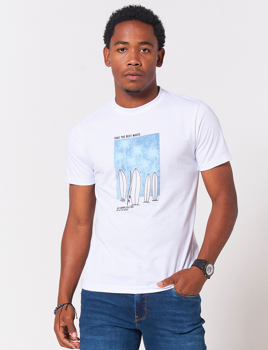 Camiseta Waves Blanco