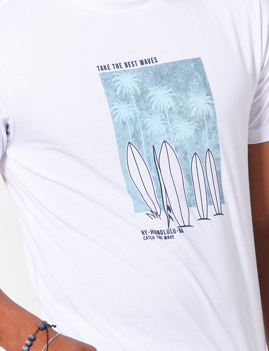 Camiseta Waves Blanco