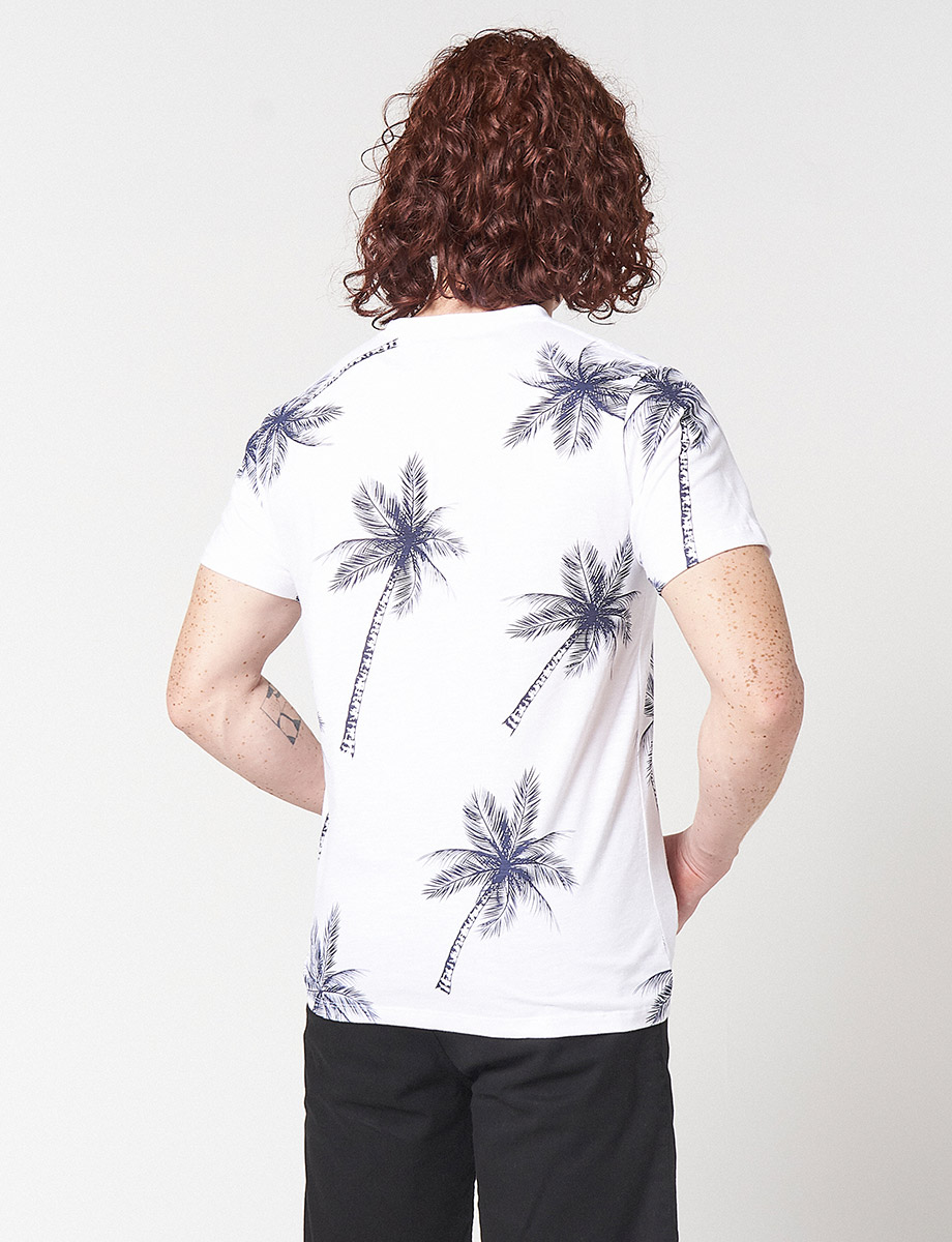 Camiseta Palmeras Blanco