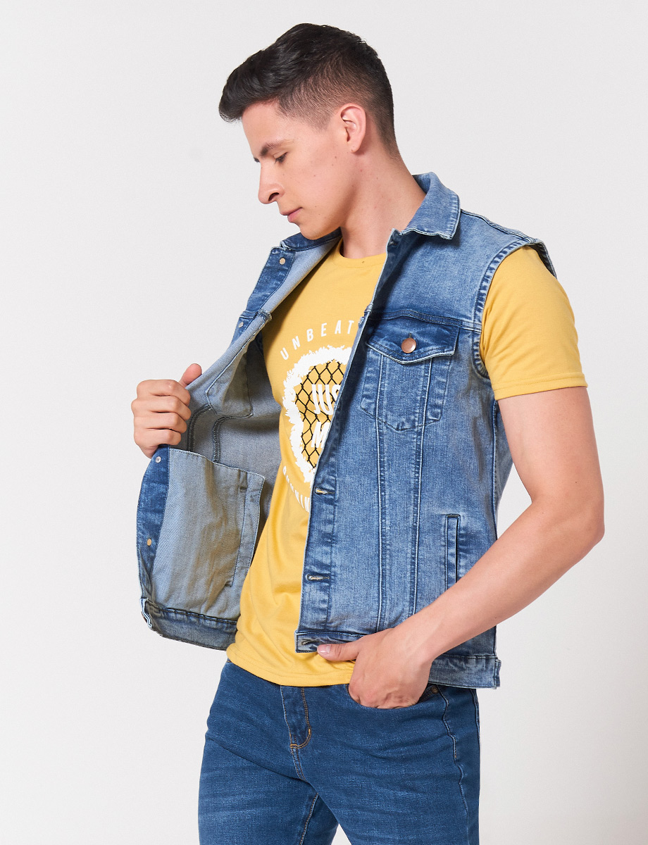Chaleco Denim Azul