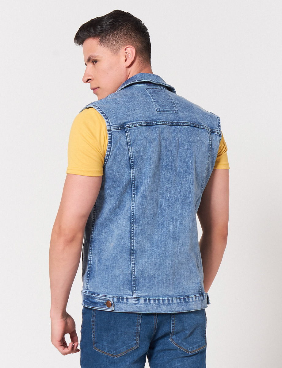 Chaleco Denim Azul