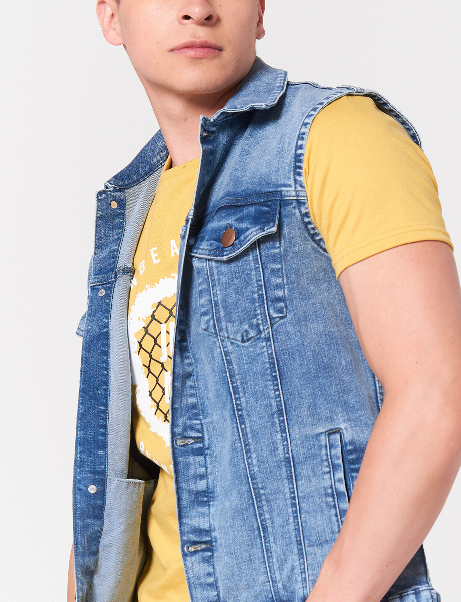Chaleco Denim Azul