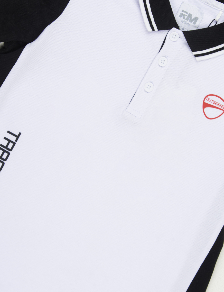 Camiseta esc Polo Blanco / Negro