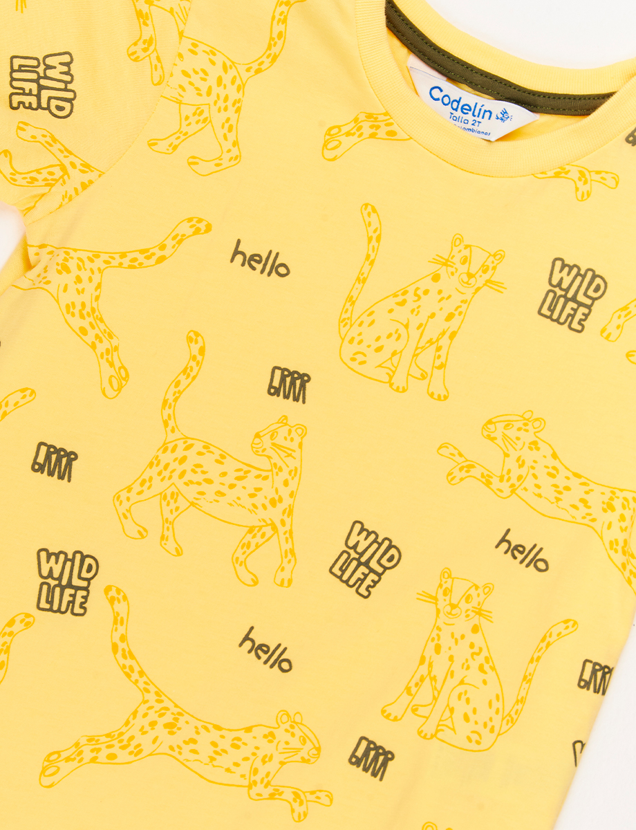 Camiseta Tigre Amarillo