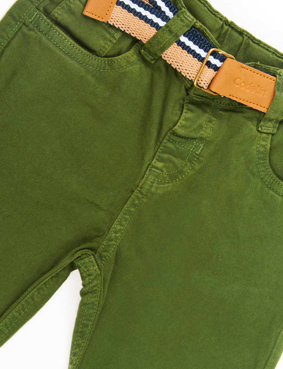 Pantalón Casual Verde Militar